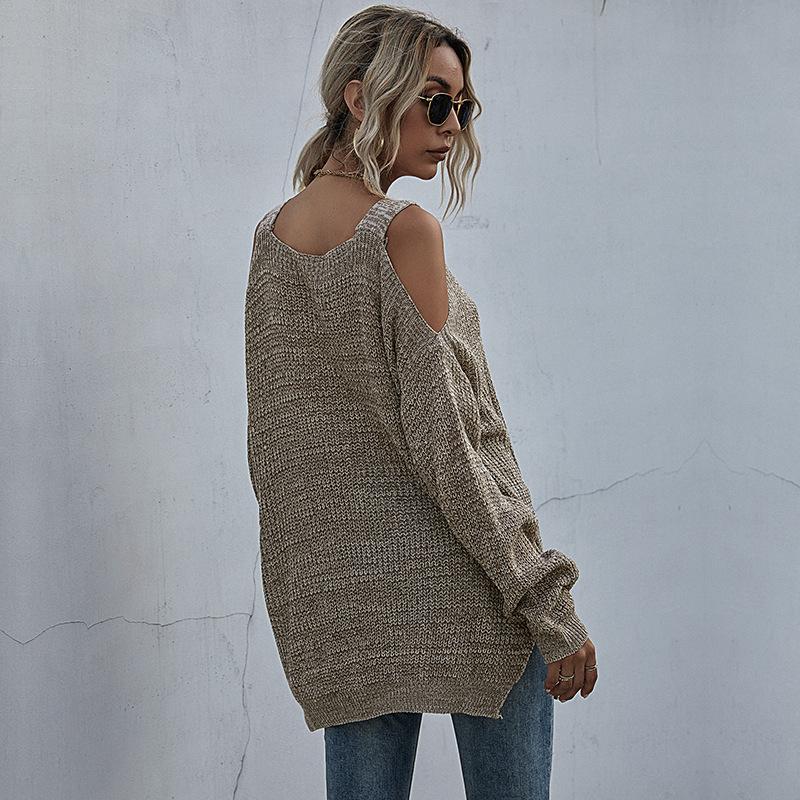 Women's Sweaters Casual Off Shoulder Tops