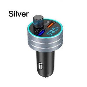 Bluetooth Transmitter Receiver Dual Usb Car Charger -