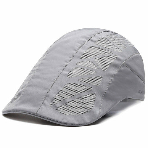 Men Mesh Beret Hat Summer Breathable Quick Dry For Women