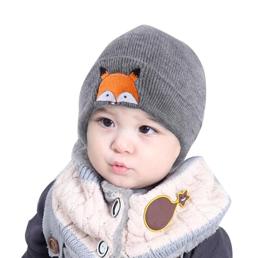 Baby Children Cap Fox Warm Winter Hats