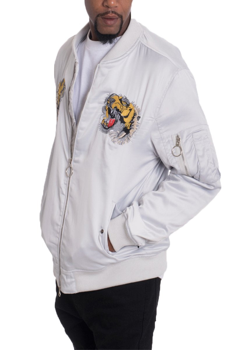 EMBROIDERED BOMBER