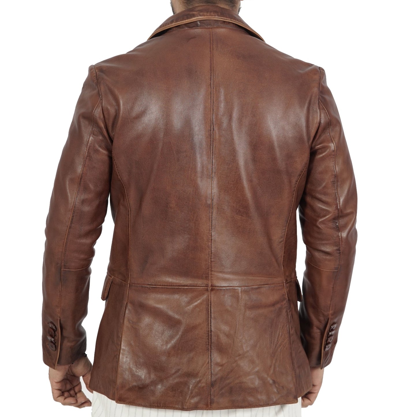 Blazer Harper Brown Leather Jacket
