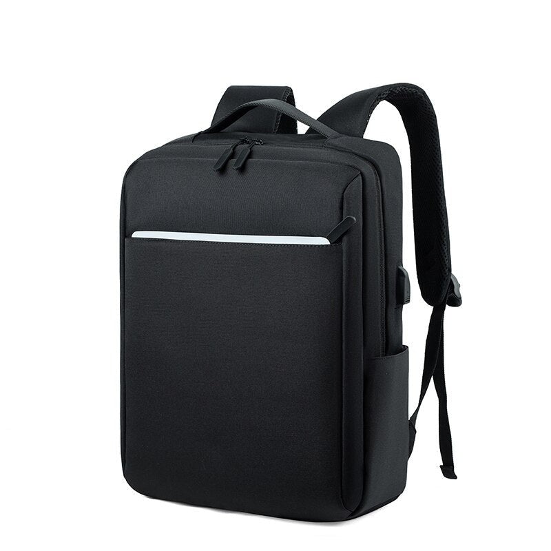 Simple Business Style Men's Backpacks for 15.6 Inches