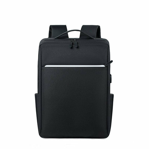 Simple Business Style Men's Backpacks for 15.6 Inches