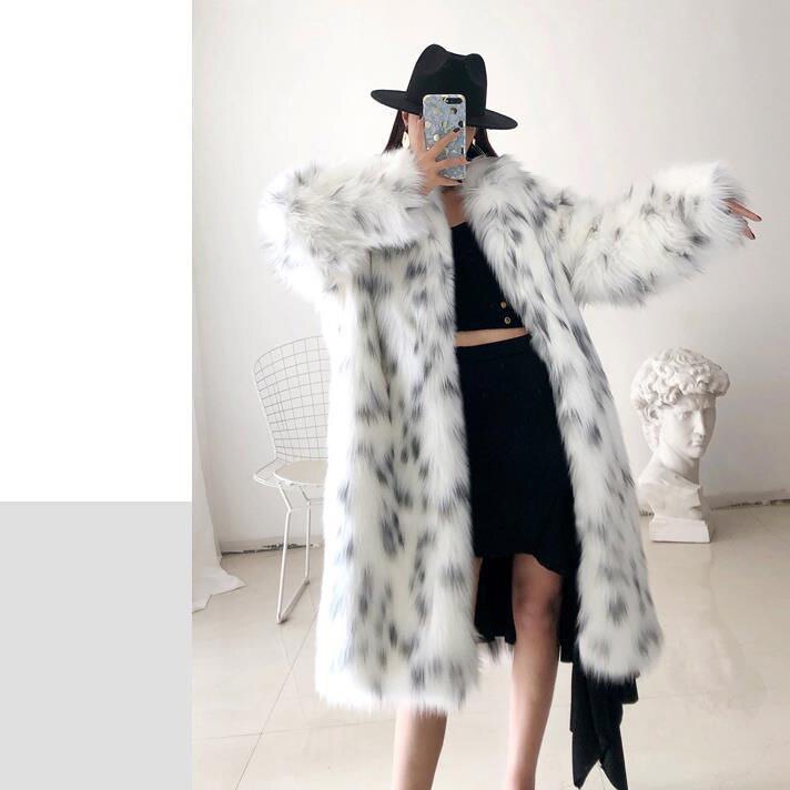 Women Thickened Plush Long Overcoat 2022 Autumn and Winter New Faux