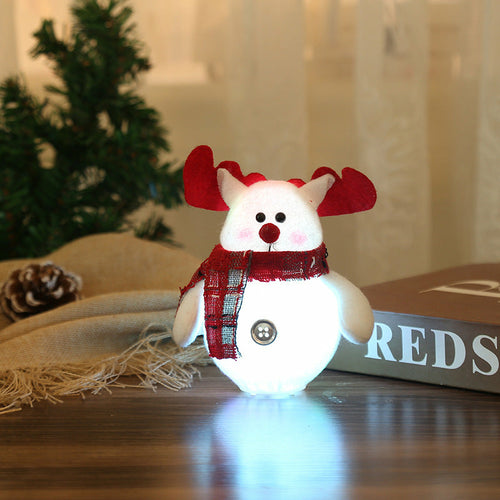 Christmas Decorations LED Santa Claus Snowman Ornaments