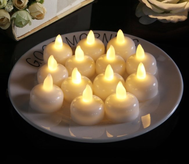 12Pcs LED Tea Lights Flameless Candles for Weeding Party Decor