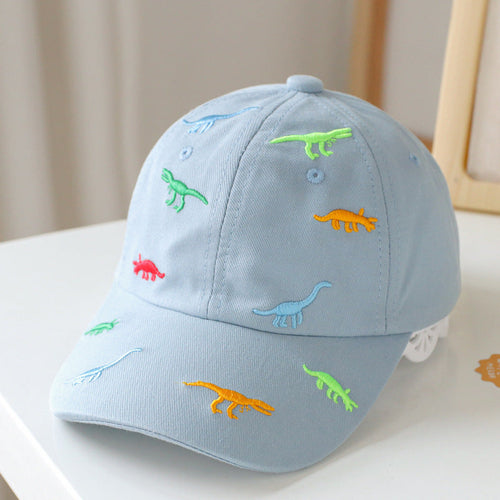 Baby Animal Embroidered Pattern Sunshade Peaked Hats
